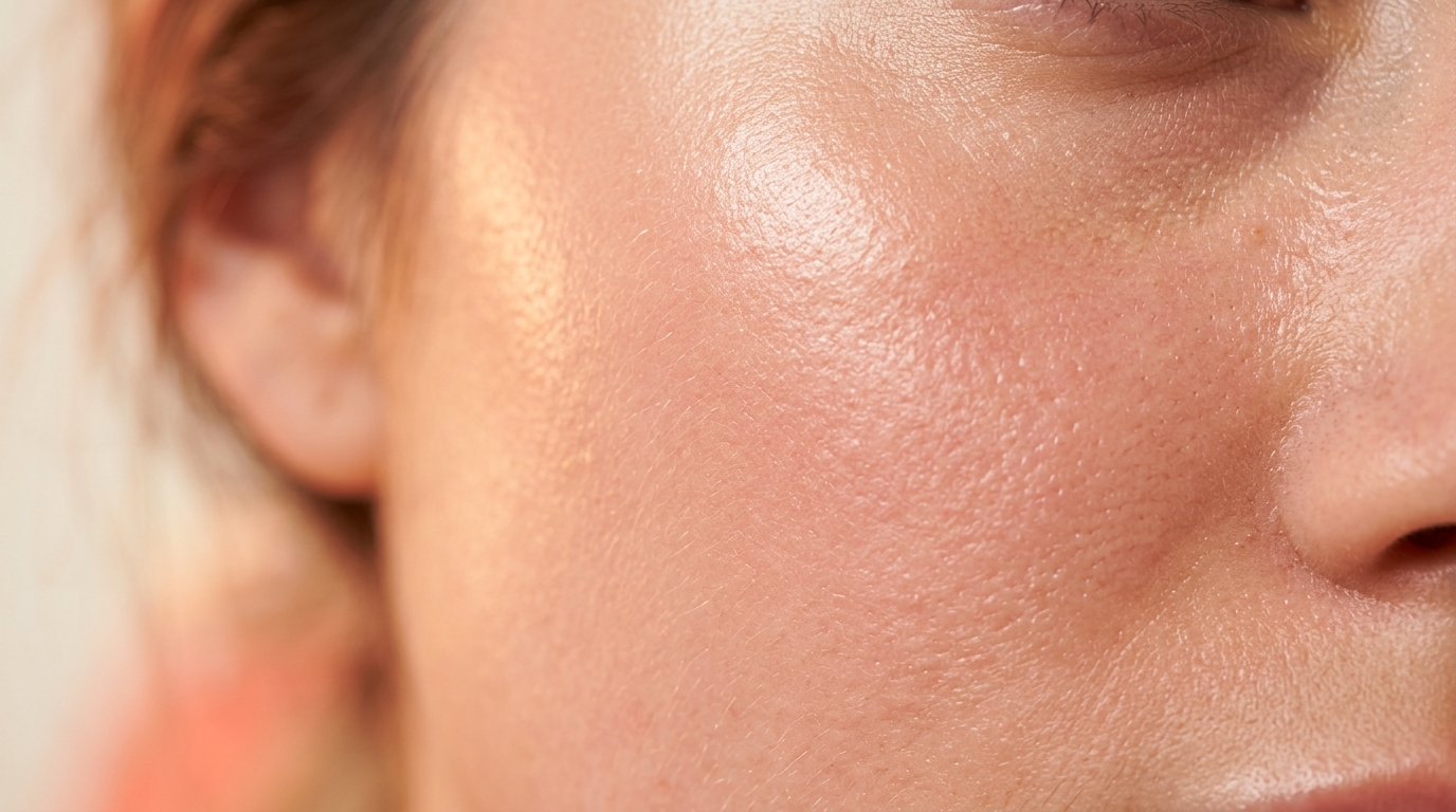Healthy radiant skin texture macro photography
